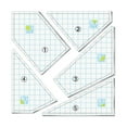 thumbnail image 1 of Zenghuiiii Quilting Template Set Acrylic Cutting Templates For Quilting Sewing Machine Ruler DIY Hand Patchwork Quilt Templates Ruler For Cut Mats Stylish Style Metal Clothesline Posts, 1 of 6