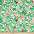 thumbnail image 1 of Quilting Treasures Annabelle Floral Toss Jade 100% Cotton Fabric sold by the yard, 1 of 1