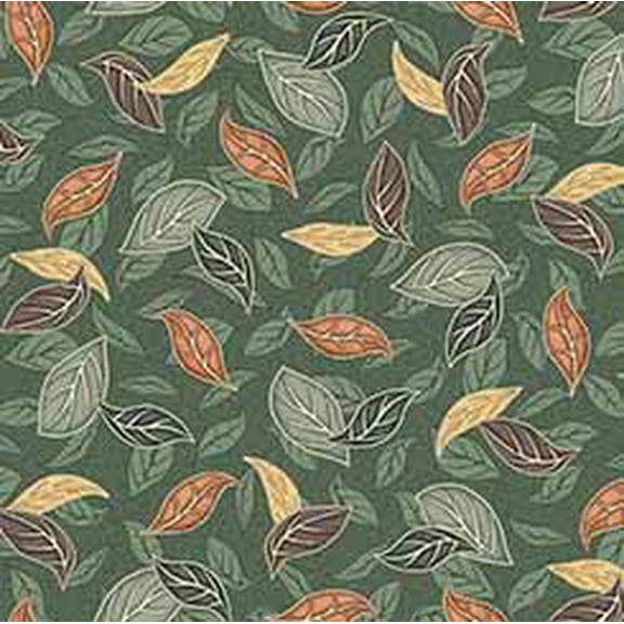 Frond Nouveau - Spruce - 30101-G - Qt Fabrics
