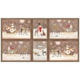 thumbnail image 1 of Quilting Treasures Winter Vignette Blocks 43x24Panel Taupe 100% Cotton Fabric sold by the panel, 1 of 1