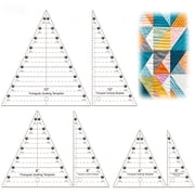Quilting rulers set of 6, Triangle template ruler 6/8/10 inch for sewing, patchwork, fabric cutting, craft, More
