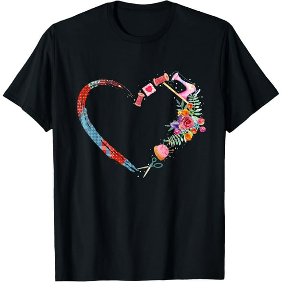 Quilting t-shirt, sewing my heart loves T-shirt