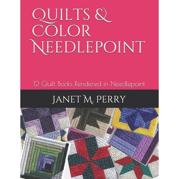Quilts & Color Needlepoint : 12 Quilt Bocks Rendered in Needlepoint (Paperback)