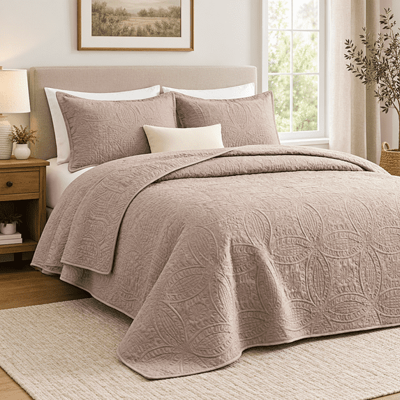 Quilts For Full Bed Burlwood Bedspreads Bedding Set - Lightweight ...