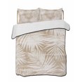 thumbnail image 1 of Quilts Full Size Bedding Set, Beige Palm Leaves Lightweight Quilted Comforter, Summer Tropical Botanical Coastal Soft Reversible Bedspread Coverlet with Pillow Covers for All Season, 78" x 90", 1 of 7