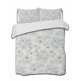 thumbnail image 1 of Quilts Full Size Bedding Set, Botanical Flowers Lightweight Quilted Comforter, Farmhouse Blue Floral Patterned Soft Reversible Bedspread Coverlet with Pillow Covers for All Season, 78" x 90", 1 of 7