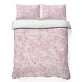 thumbnail image 1 of Quilts Full Size Bedding Set, Spring Pink Cobweb Lightweight Quilted Comforter, Abstract Boho Farmhouse Lines Soft Reversible Bedspread Coverlet with Pillow Covers for All Season, 78" x 90", 1 of 9