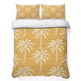 thumbnail image 1 of Quilts Full Size Bedding Set, Yellow Orange Palm Tree Lightweight Quilted Comforter, Summer Botanical Tropical Tree Soft Reversible Bedspread Coverlet with Pillow Covers for All Season, 78" x 90", 1 of 9
