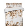 thumbnail image 1 of Quilts Full Size, Brown Eucalyptus Soft Comforter Bedding Set for Bed, Spring Summer Farmhouse Leaves Watercolor Lightweight Quilted Bedspread with Pillow Cover(2 Pieces) for All Season, 78x90 Inch, 1 of 6