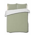 thumbnail image 1 of Quilts Full Size, Sage Green Soft Comforter Bedding Set for Bed, Farmhouse Solid Green Color Modern Art Lightweight Quilted Bedspread with Pillow Cover(2 Pieces) for All Season, 78x90 Inch, 1 of 6
