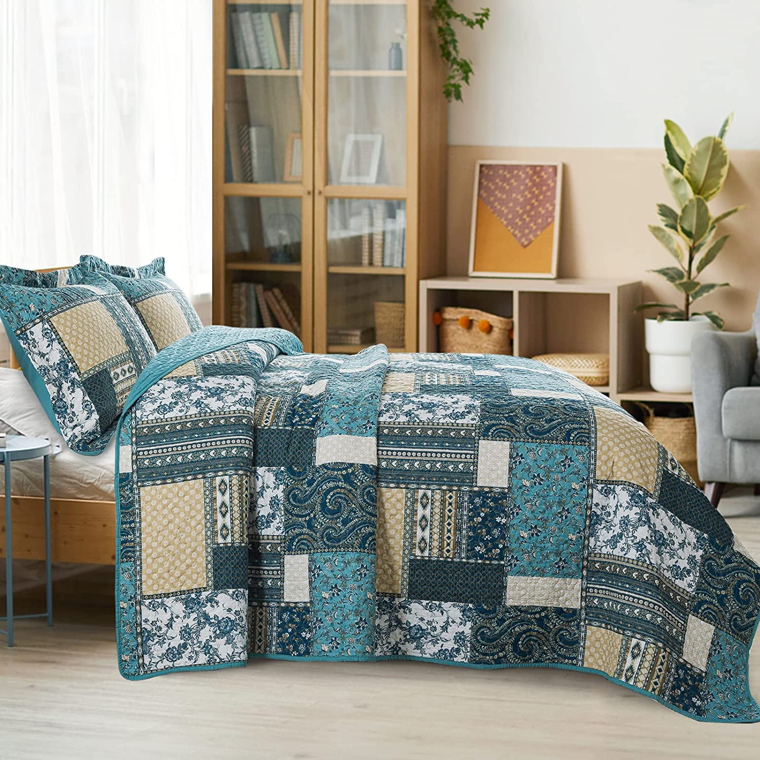 Quilts King Size 3 Piece Soft King Size Quilt Bedding Set
