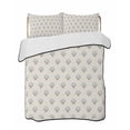 thumbnail image 1 of Quilts King Size Bedding Set, Bohemia Lightweight Quilted Comforter, Modern Abstarct Floral Flowers Boho Beige Soft Reversible Bedspread Coverlet with Pillow Covers for All Season, 96" x 106", 1 of 7