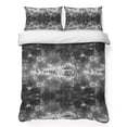thumbnail image 1 of Quilts King Size Bedding Set, Vintage Abstract Lightweight Quilted Comforter, Minimalist Tie-dye Texture Art Black Soft Reversible Bedspread Coverlet with Pillow Covers for All Season, 96" x 106", 1 of 9