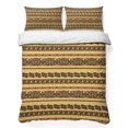 thumbnail image 1 of Quilts King Size Bedding Set, Yellow Brown Boho Lightweight Quilted Comforter, Ethnic Tribe Aesthetic Abstract Art Soft Reversible Bedspread Coverlet with Pillow Covers for All Season, 96" x 106", 1 of 9