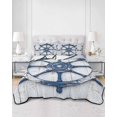 thumbnail image 1 of Quilts King Size, Retro Rudder Coastal Soft Comforter Bedding Set for Bed, Summer Beach Ocean Nautical Lightweight Quilted Bedspread with Pillow Cover(2 Pieces) for All Season, 96x106 Inch, 1 of 6