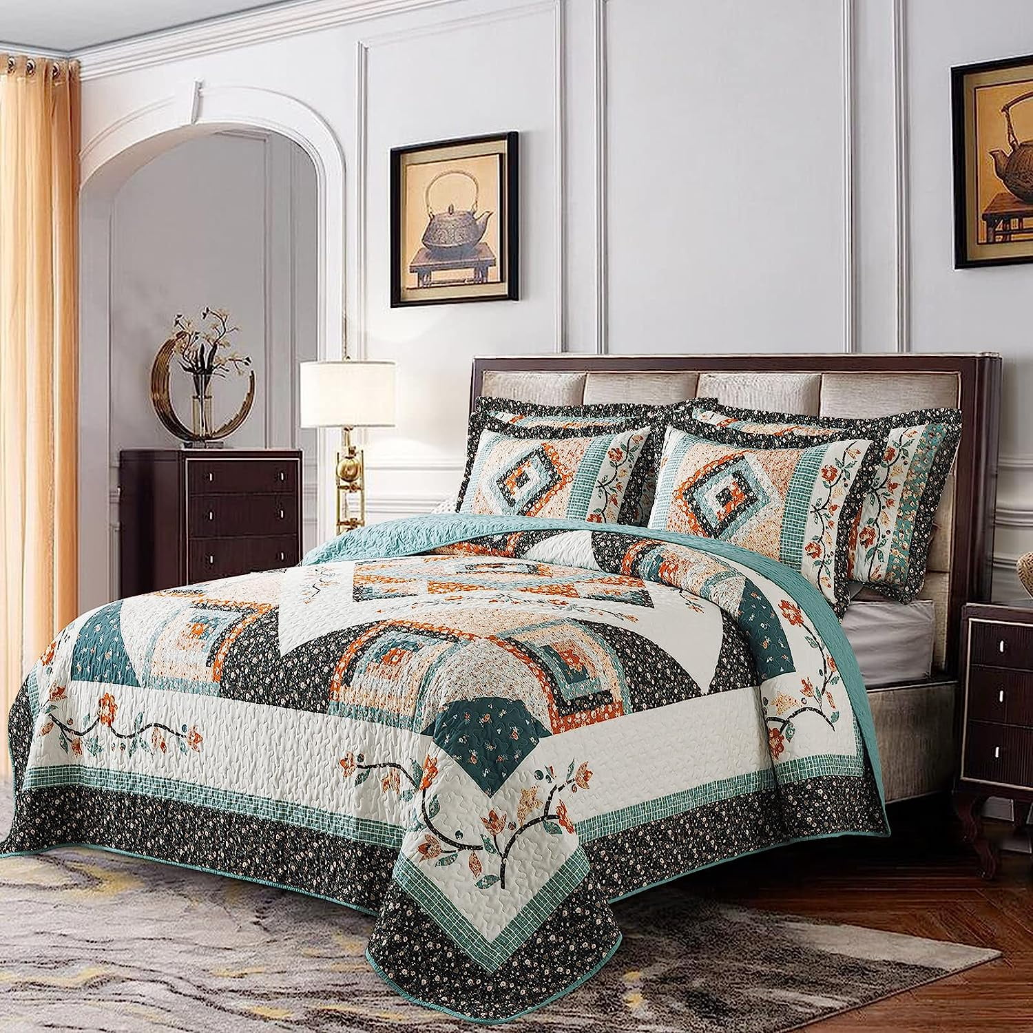 Quilts Queen Size, 3 Pieces Lightweight Bedspreads Queen Size for Bed