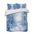 thumbnail image 1 of Quilts Queen Size Bedding Set, Blue Snowman Christmas Reversible Summer Quilt 3 Pieces, Xmas Trees Snowflake Winter Lightweight Bedspreads Coverlets with 2 Pillow Shams for All Seasons, 1 of 5