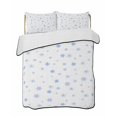 thumbnail image 1 of Quilts Queen Size Bedding Set, Christmas Blue Snowflakes Reversible Summer Quilt 3 Pieces, Winter Modern Minimalist Geometric Lightweight Bedspreads Coverlets with 2 Pillow Shams for All Seasons, 1 of 5