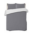 thumbnail image 1 of Quilts Queen Size Bedding Set, Grey Pure Color Reversible Summer Quilt 3 Pieces, Aesthetics Contemporary Luxury Lightweight Bedspreads Coverlets with 2 Pillow Shams for All Seasons, 1 of 5