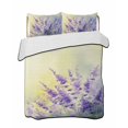 thumbnail image 1 of Quilts Queen Size Bedding Set, Lavender Reversible Summer Quilt 3 Pieces, Purple Floral Spring Country Nature Wildflower Plant Lightweight Bedspreads Coverlets with 2 Pillow Shams for All Seasons, 1 of 5