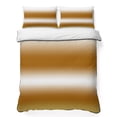 thumbnail image 1 of Quilts Queen Size Bedding Set, Ombre Burnt Orange Lightweight Quilted Comforter, Modern Abstract Art Gradient Soft Reversible Bedspread Coverlet with Pillow Covers for All Season, 90" x 96", 1 of 9