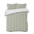 thumbnail image 1 of Quilts Queen Size Bedding Set, Sage Green Plaid Reversible Summer Quilt 3 Pieces, Gingham Checked Minimalist Modern Lightweight Bedspreads Coverlets with 2 Pillow Shams for All Seasons, 1 of 5