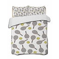 thumbnail image 1 of Quilts Queen Size Bedding Set, Tennis Sport Lightweight Quilted Comforter, Cartoon Classic Tennis Pattern Soft Reversible Bedspread Coverlet with Pillow Covers for All Season, 90" x 96", 1 of 7
