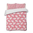 thumbnail image 1 of Quilts Queen Size Bedding Set, Tropical Botanical Reversible Summer Quilt 3 Pieces, Modern Simple Monstera Leaves Print Lightweight Bedspreads Coverlets with 2 Pillow Shams for All Seasons, 1 of 5