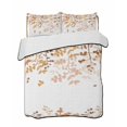 thumbnail image 1 of Quilts Queen Size Bedding Set, Yellow Leaves Reversible Summer Quilt 3 Pieces, Summer Botanical Lightweight Bedspreads Coverlets with 2 Pillow Shams for All Seasons, 1 of 5