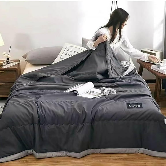 Quilts Queen Size Clearance Hwkond Cool and Comfortable Double Sided Cold Effect Blanket Cool Fiber Soft Blanket Summer Cool Conditioning Quilt