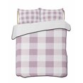 thumbnail image 1 of Quilts Twin Size Bedding Set, Pink Plaid Lightweight Quilted Comforter, Spring Summer Farmhouse Buffalo Checkered Soft Reversible Bedspread Coverlet with Pillow Covers for All Season, 68" x 86", 1 of 7