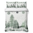 thumbnail image 1 of Quilts Twin XL Size Bedding Set, Sage Green Christmas Lightweight Quilted Comforter, Xmas Tree Snowflake Elk Winter Soft Reversible Bedspread Coverlet with Pillow Covers for All Season, 68" x 98", 1 of 9