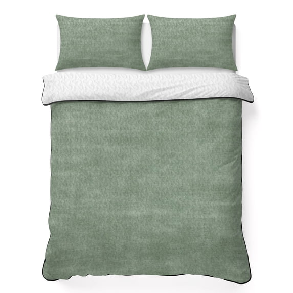 Quilts Twin XL Size Bedding Set, Vintage Sage Green Lightweight Quilted Comforter, Modern Farmhouse Textured Rustic Soft Reversible Bedspread Coverlet with Pillow Covers for All Season, 68" x 98"