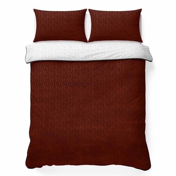 Quilts Twin XL Size Bedding Set, Vintage Wine Red Lightweight Quilted Comforter, Modern Farmhouse Textured Rustic Soft Reversible Bedspread Coverlet with Pillow Covers for All Season, 68" x 98"