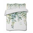 thumbnail image 1 of Quilts Twin XL Size, Sage Green Eucalyptus Leaves Soft Comforter Bedding Set for Bed, Spring Rustic Botanical Lightweight Quilted Bedspread with Pillow Cover(2 Pieces) for All Season, 68x98 Inch, 1 of 6