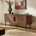 Quin 59" Tambour TV Stand, Walnut