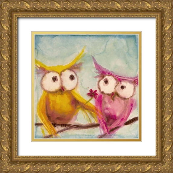 Quin, Marabeth 20x20 Gold Ornate Wood Framed with Double Matting Museum Art Print Titled - Hoos Smitten