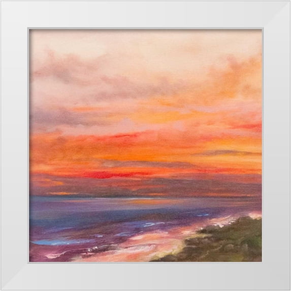 Quin, Marabeth 26x26 White Modern Wood Framed Museum Art Print Titled - The Calm of the Wild