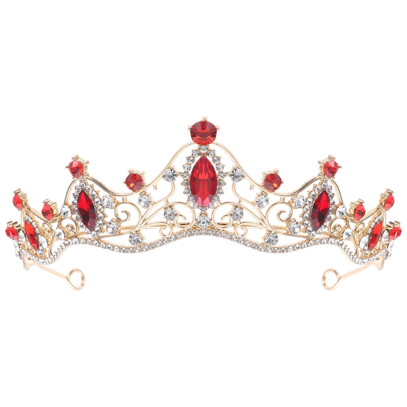 Quinceanera Baroque Crown Bridal Hair Accessory for Wedding Miss 13.5x16.2cm
