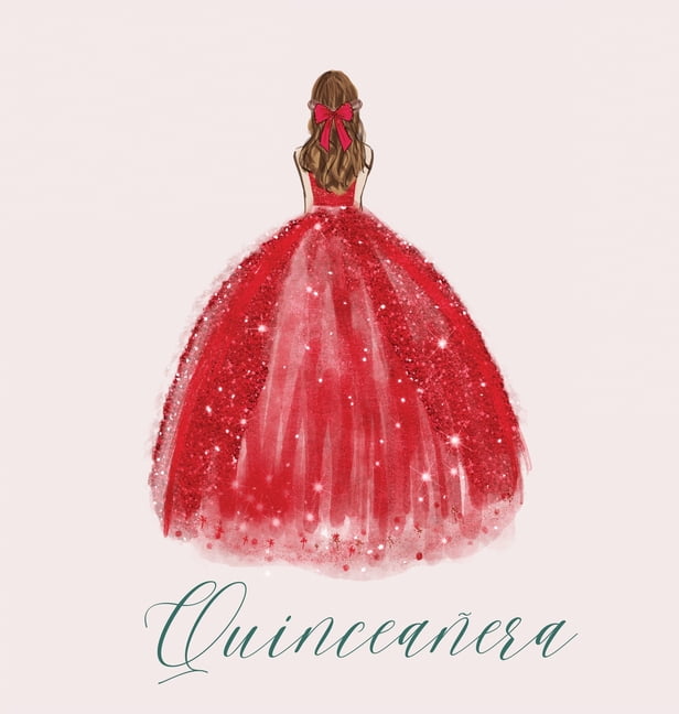 Quinceanera Guest Book with red dress (hardback), (Hardcover) - Walmart.com Quinceanera Guest Book with red dress (hardback), (Hardcover) - Walmart.com