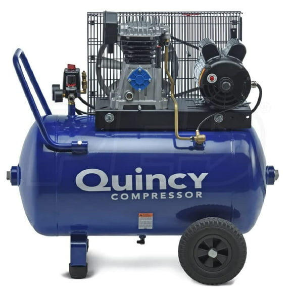 Quincy Q12120PQ Cast Iron Blue 2 HP 135 PSI 1-Stage Oil-lubricated Air Compressor 20 gal