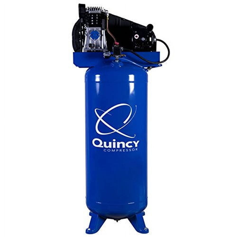 Quincy 3.5HP Single-Stage Air Compressor with 60-Gallon Vertical Tank ...