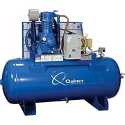 Quincy QP-10 Pressure Lubricated Reciprocating Compressor - 10 HP, 230 Volt, 3 Phase, 120-Gallon Horizontal, Model 3103DS12HCA23