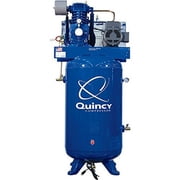 Quincy QP-7.5 Pressure Lubricated Reciprocating Compressor - 7.5 HP, 230 Volt, 1 Phase, 80-Gallon Vertical, Model 371CS80VCA