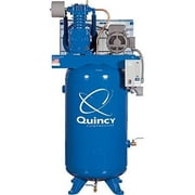 Quincy QT-5 Splash Lubricated Reciprocating Air Compressor with PRO Package, 5 HP, 1 Phase, 80 Gallon Vertical Tank