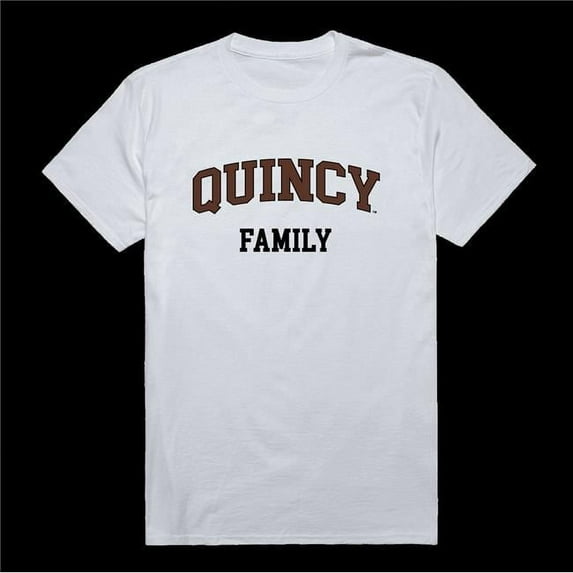 Quincy University Hawks Family T-Shirt, White - 2XL