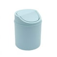 thumbnail image 1 of 1 Pcs Household Desktop Trash Can, Small And Mini Trash Can With Lid, Desk Cleaning Bucket, For Bathroom, Office, Kitchen, Desk, Coffee Table, 1 of 6