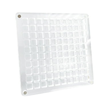 Quinlirra 100 Grids Acrylic Magnetic Seashell Display Box, High Transparency Storage Box, Seashell Display Box, Small Display Case, Clear Seashell Storage Box for Jewelry-C&100 Grids
