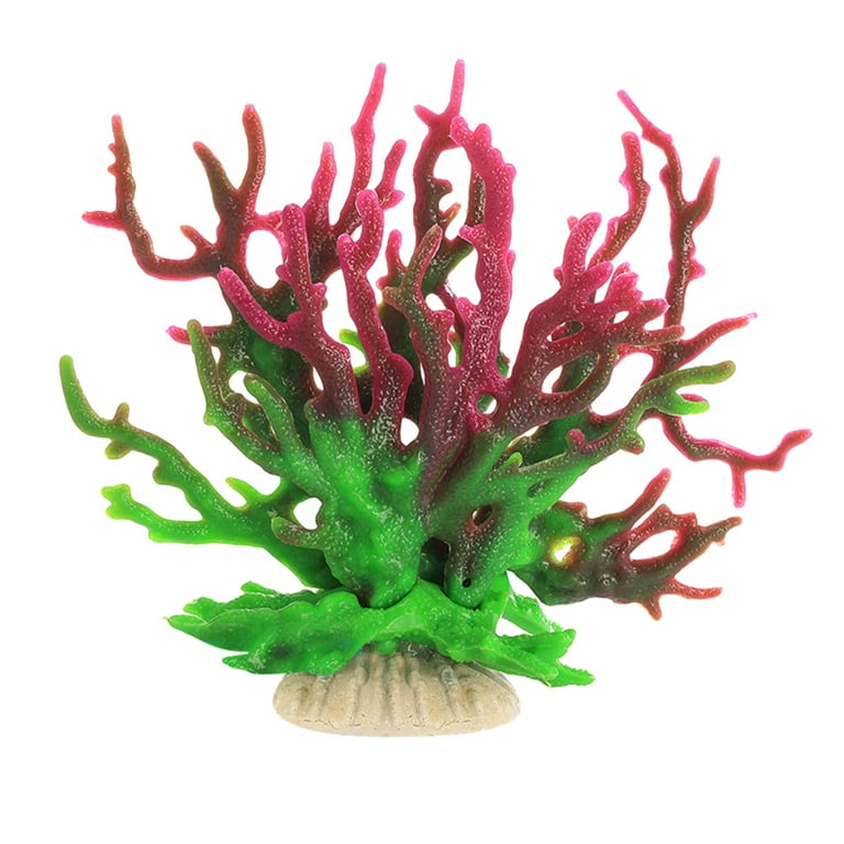 Quinlirra Artificial Aquarium Coral Decor, Plastic Faux Coral Reef