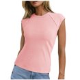 thumbnail image 1 of Quinlirra Camisoles Top for Women on Sale Fashion Women's Summer Casual Solid Color Loose Crewneck Tank Top, 1 of 6